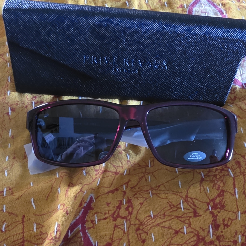 Privé Revaux Red Frame Sunglasses